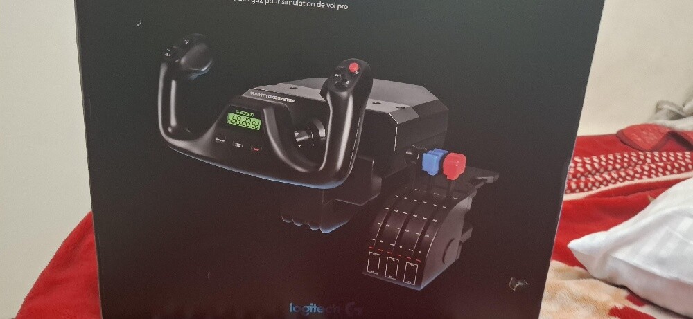 logitech flight yoke system - 2