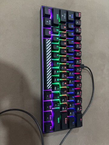 60% gaming keyboard black edition - 1