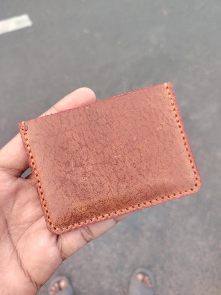 Natural leather wallet - 3