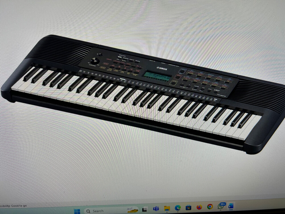 Yamaha portable keyboard  - 1