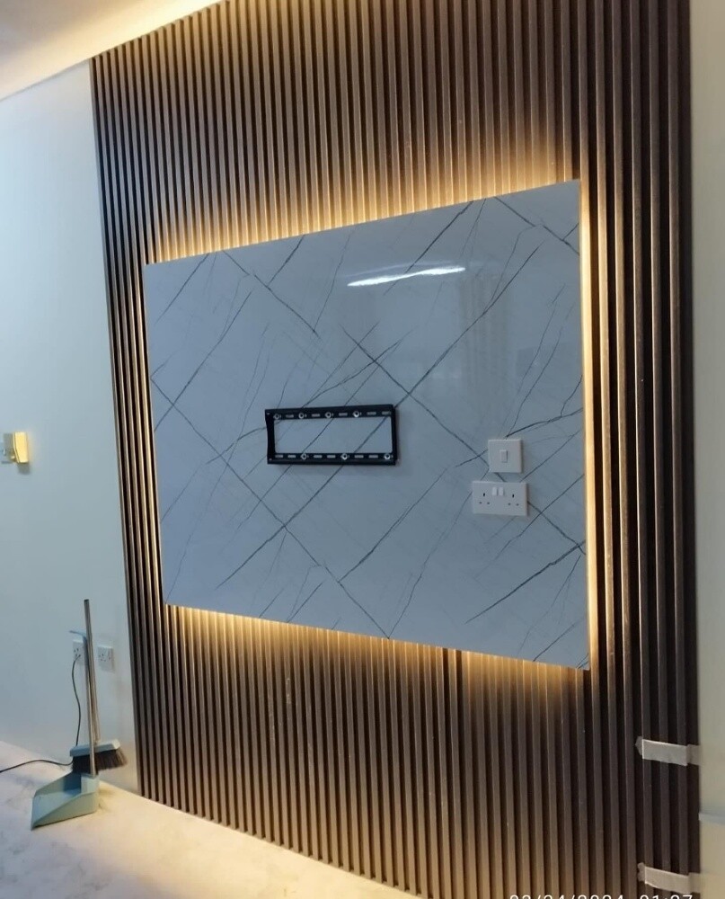Custom TV Wall Design in DohaTra - 4