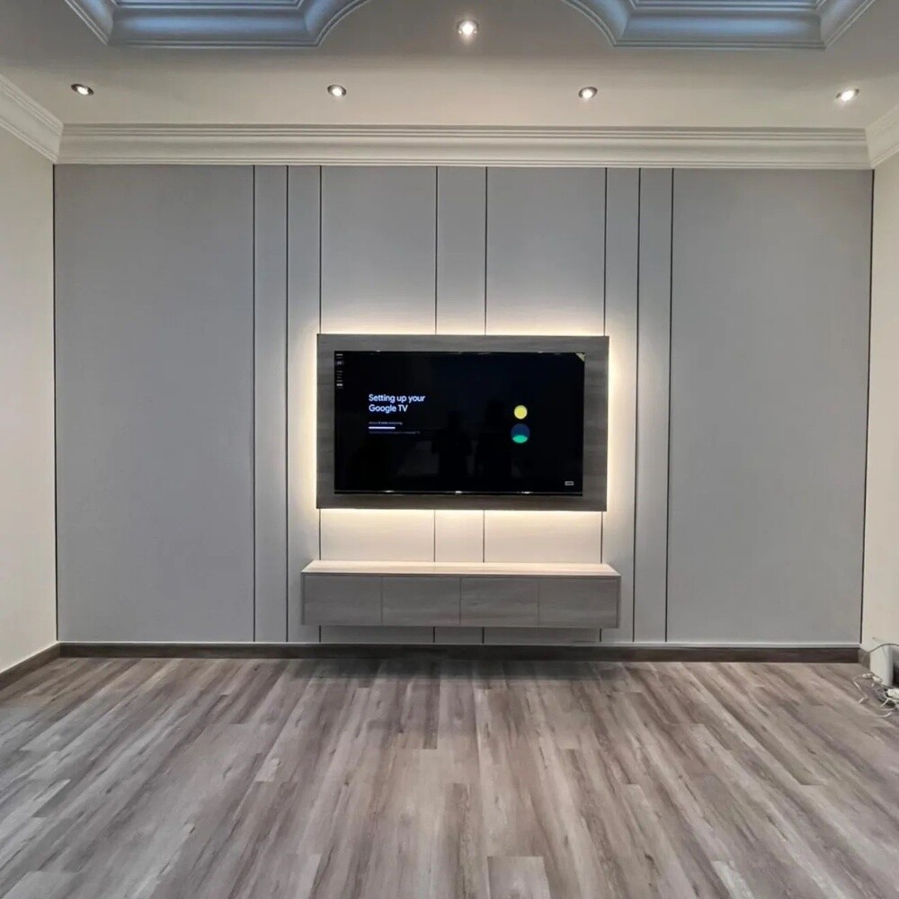 Custom TV Wall Design in DohaTra - 1