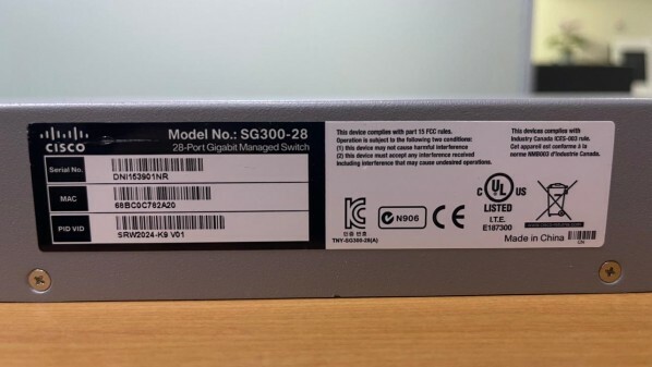 Cisco SG300-28 28 Port Switch - 4