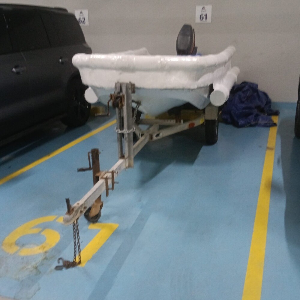 12 ft boat + trailer , no engine - 1