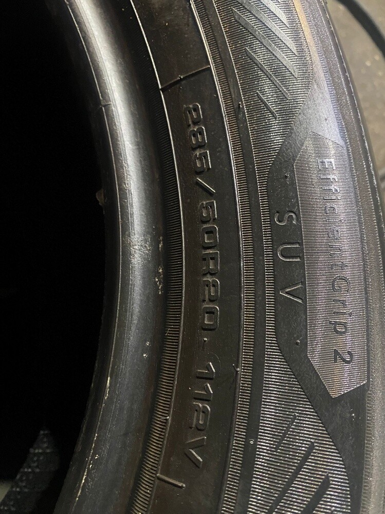285/50/20" Good Year brand - 4