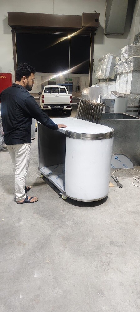 SS Round Cabinet per metre - 2
