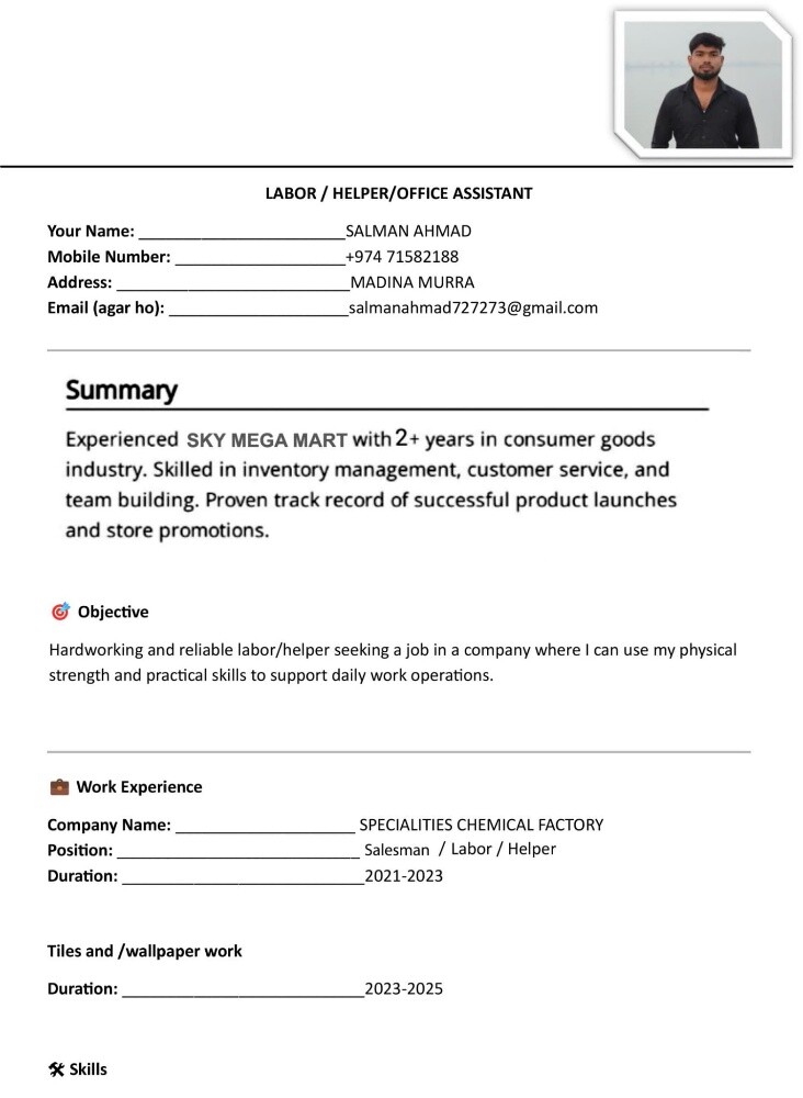 HELPER, CASHIER, TROLLEY BOY, - 4
