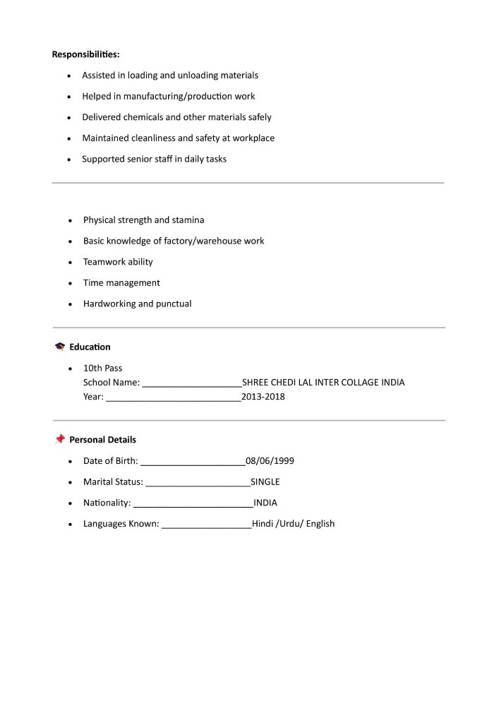 HELPER, CASHIER, TROLLEY BOY, - 5