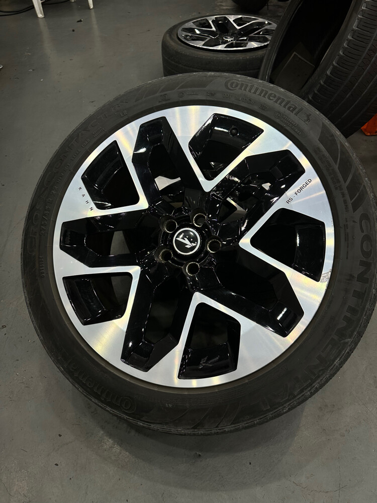 22” Khan rims with tires - 1