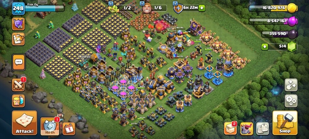 clash of clans account 18 max - 1