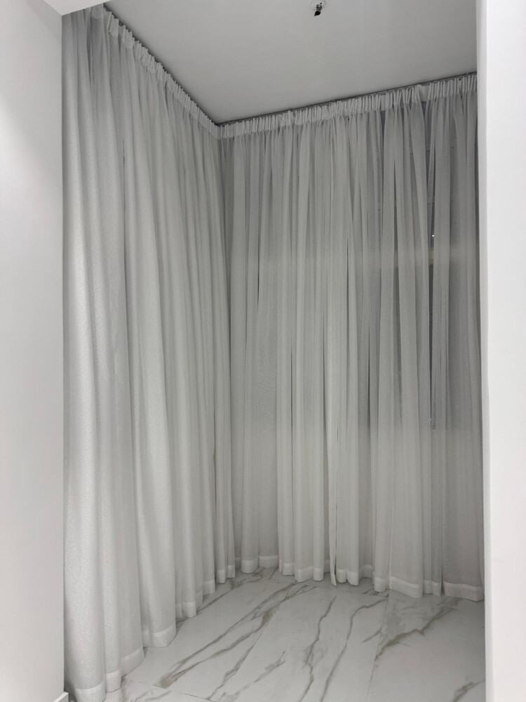 makes new door curtain - 5