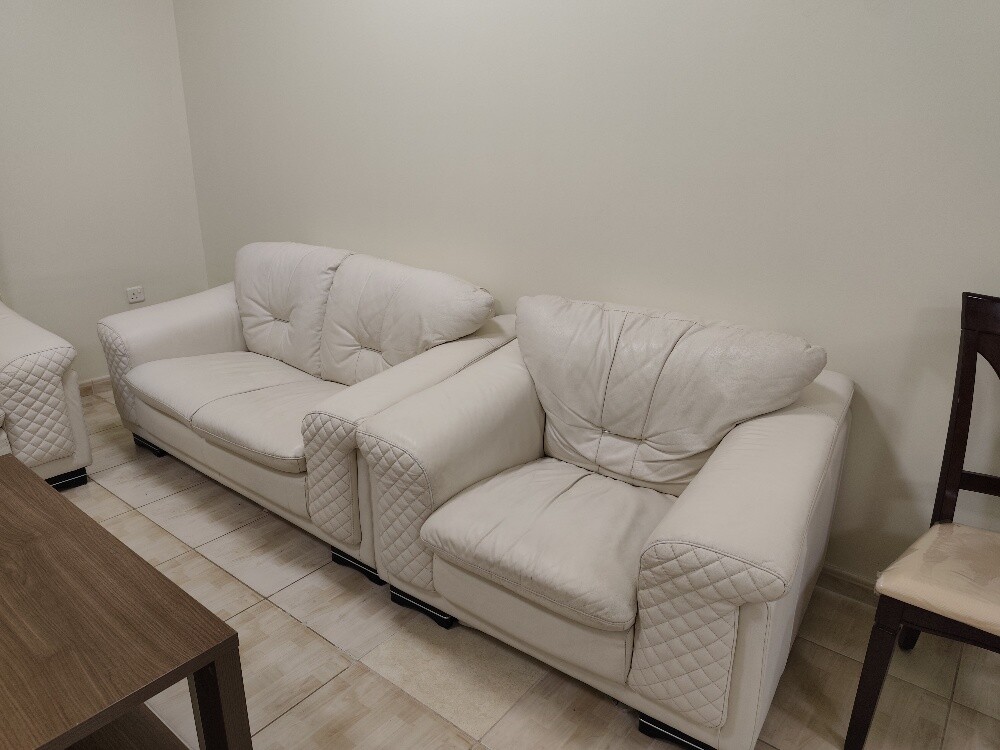 White Colour Leather Sofa 5 seats - 9
