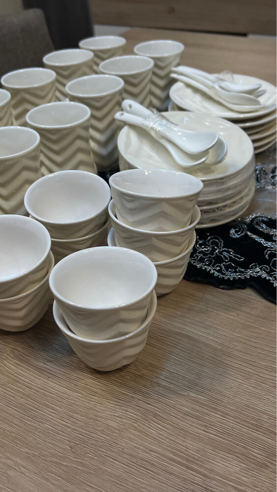 tea coffee cups, sugar bowl - 6
