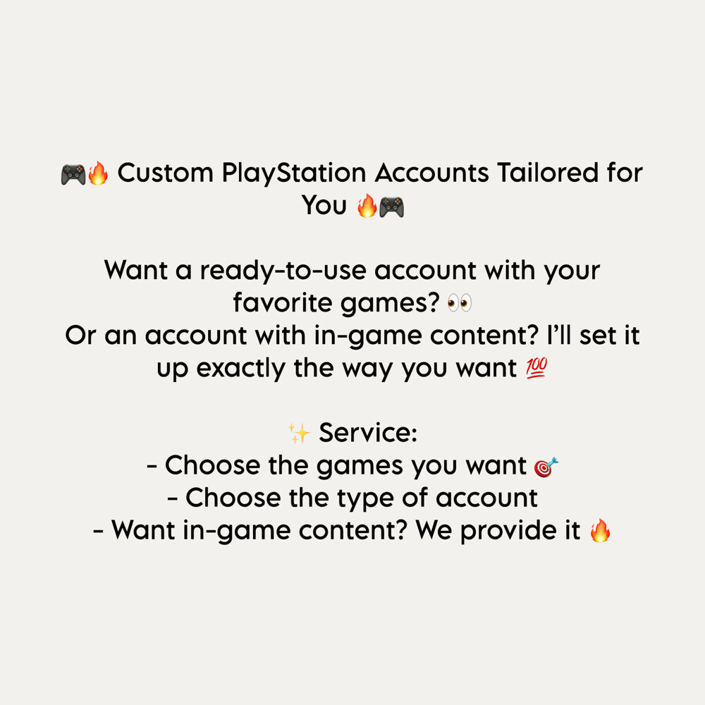 Tailored PS Accounts - 2