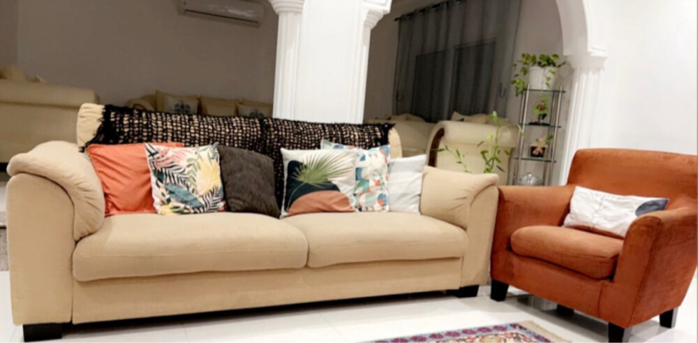 couches set with pillows     - 1