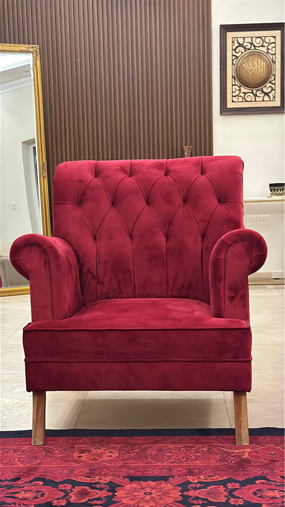 كرسيين مخمل أحمر - 6