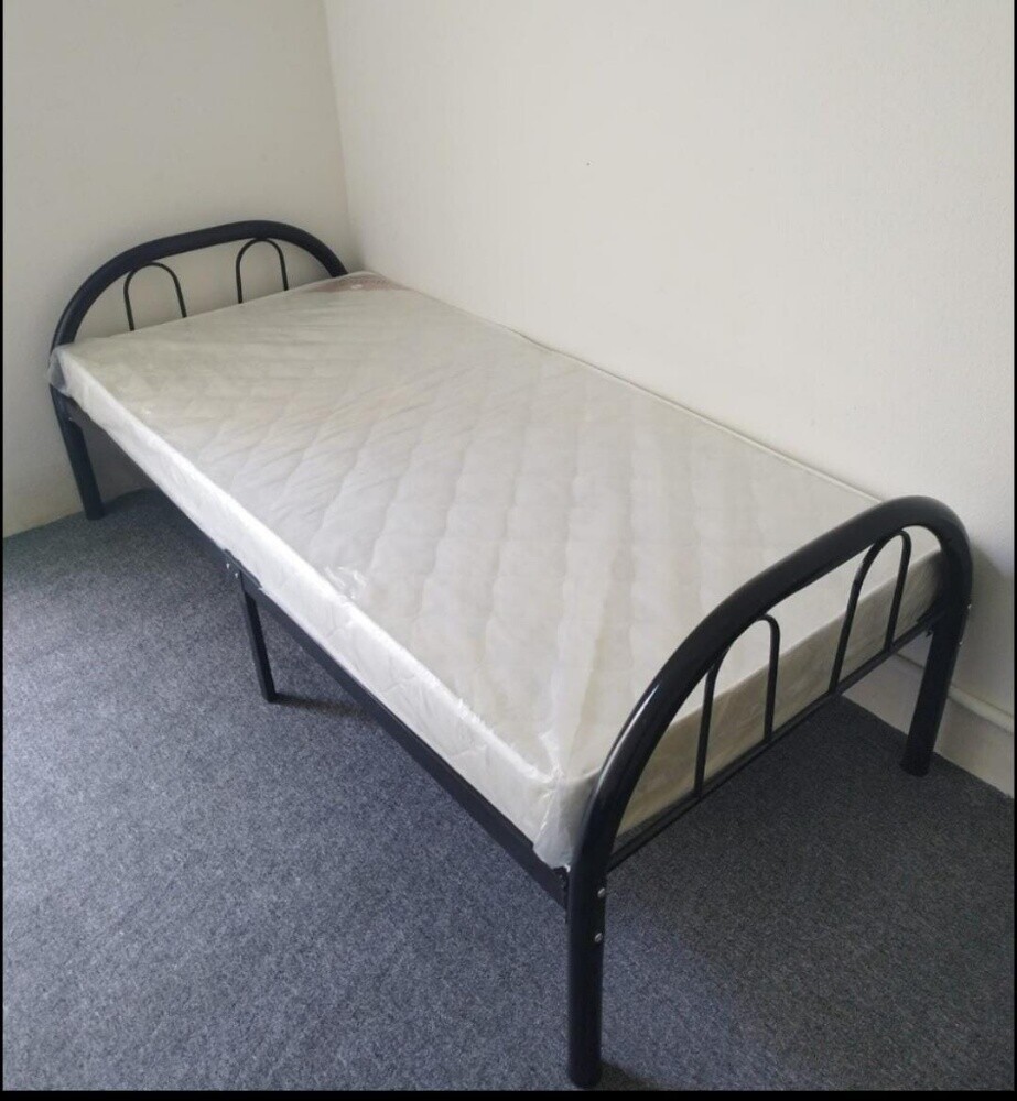 new steel single or double bed - 11