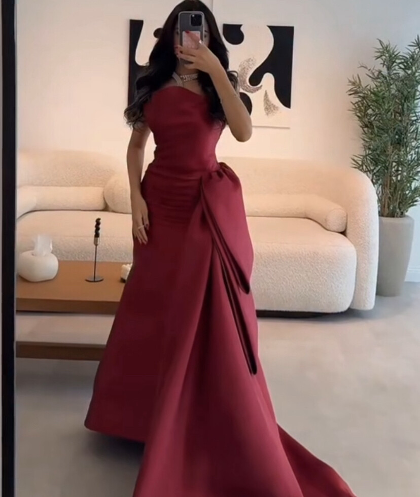 burgundy dress - 2