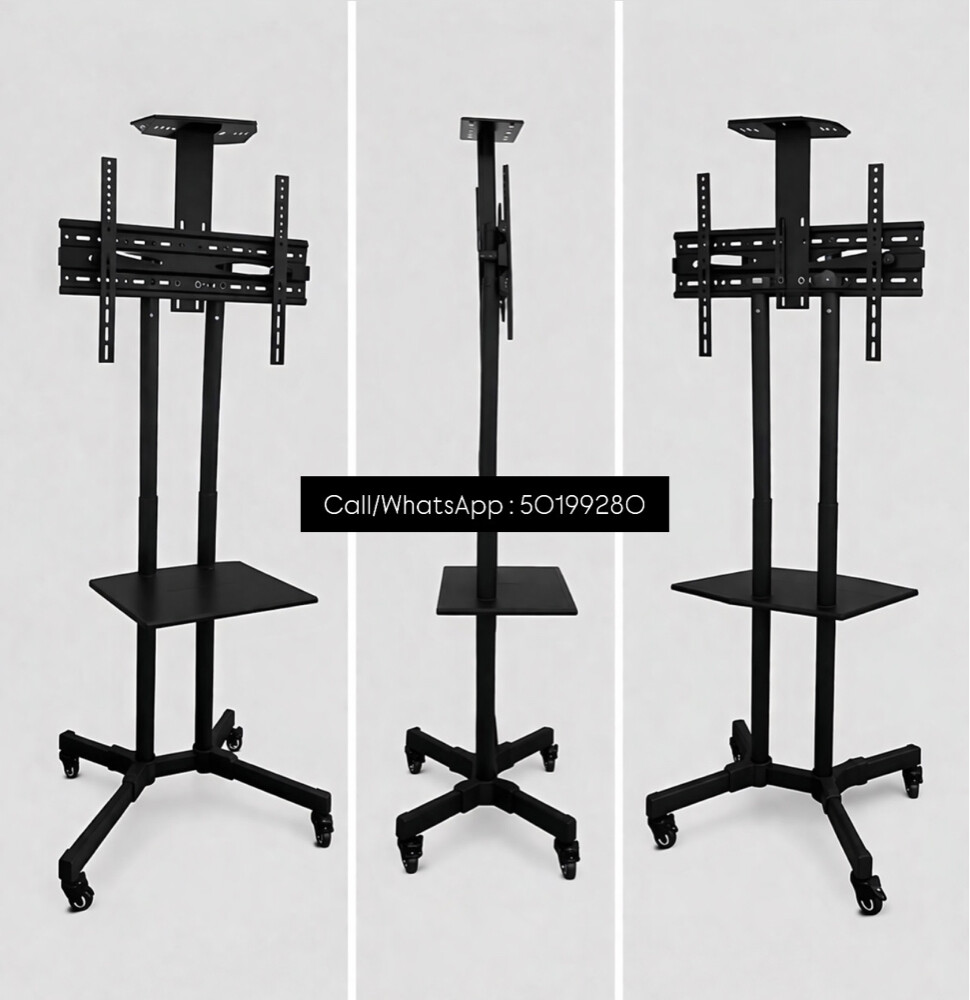 Tv stand with trolleys and wheels - 3