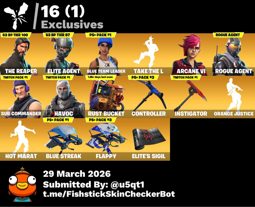 حساب فورت نايت - 1
