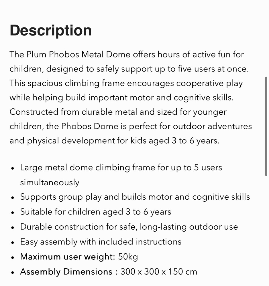 Metal Dome Climbing Frame - 3