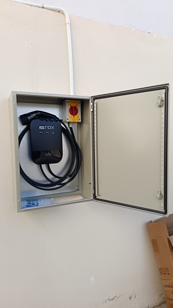 Electric car charger installation - 1