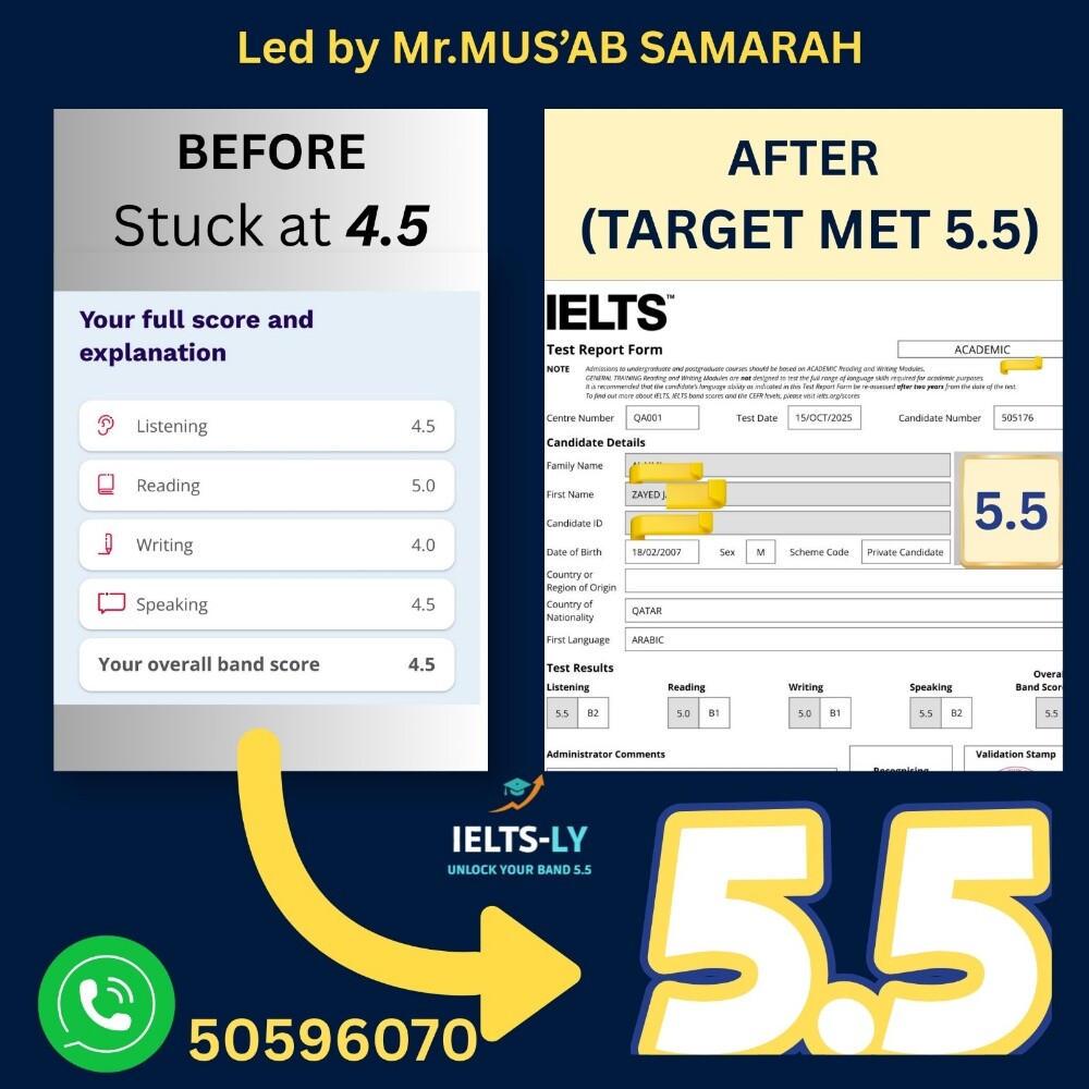 انسَ 4.5: آيلتس 5.5 من أول محاولة - 1