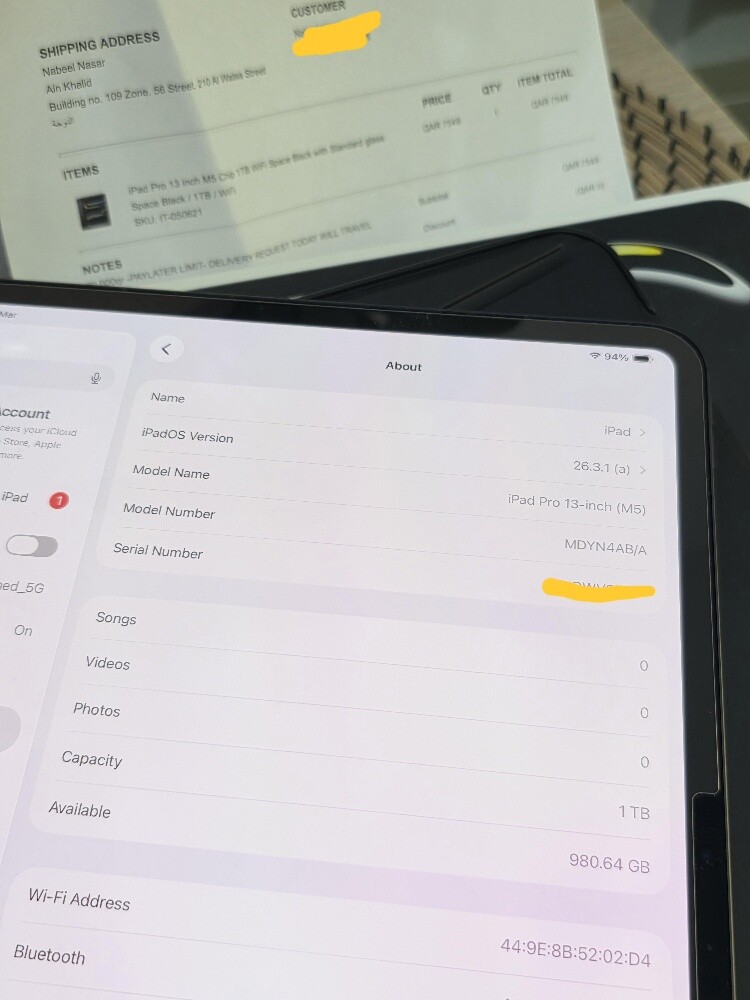 13" iPad Pro M5 16/1TB Wifi Black - 7
