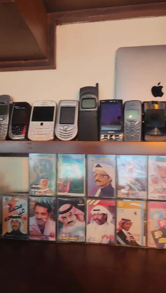 cassette & cds and old phone - 1