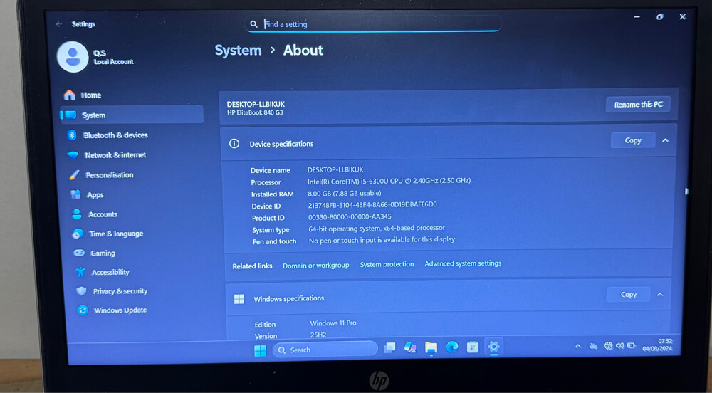 hp core i5 original, like new  - 7