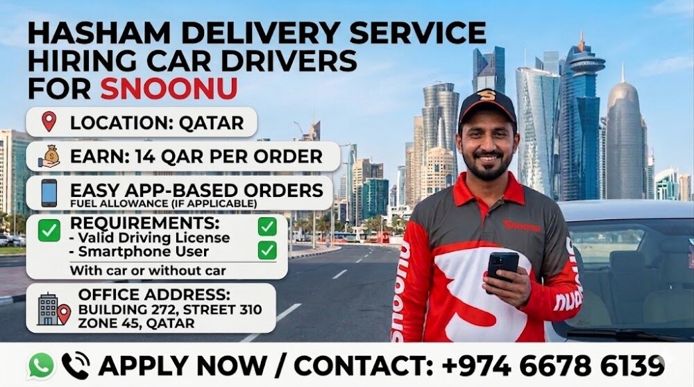 Hiring for Talabat and Snoonu - 2