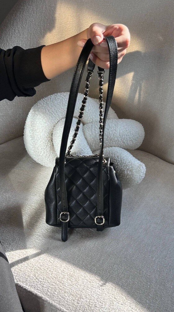 Coco Shiny Caviar Quilted Small D - 5
