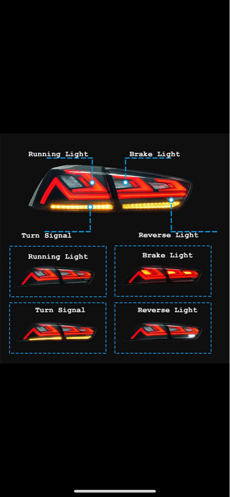Lancer EX. rear lights - 4