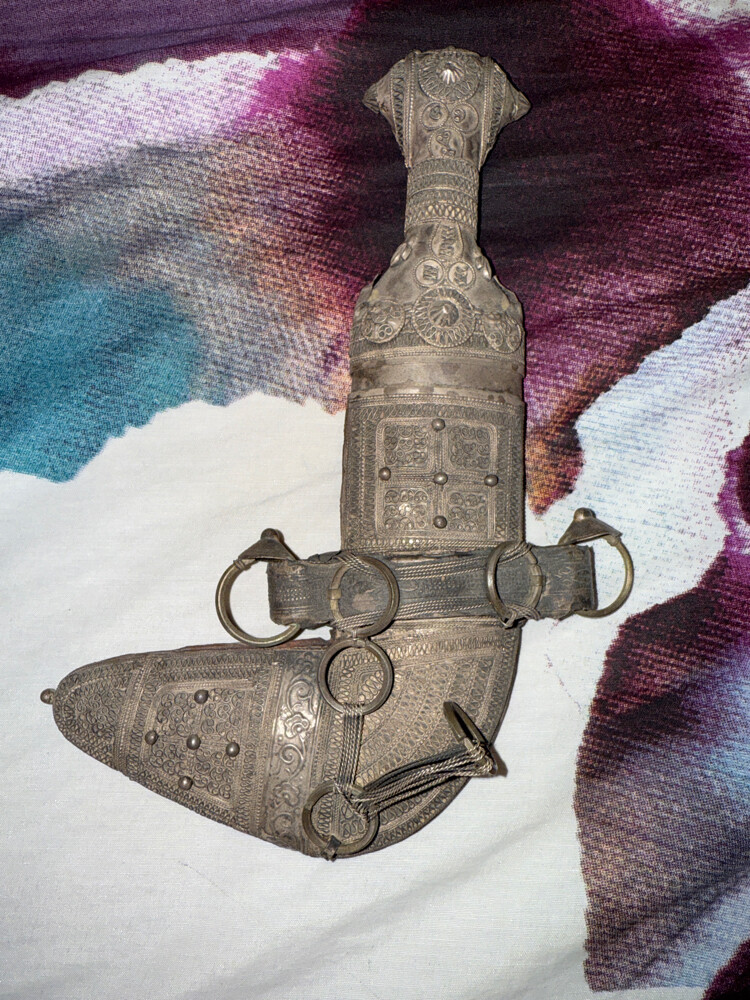  vintage silver Omani Khanjar  - 1