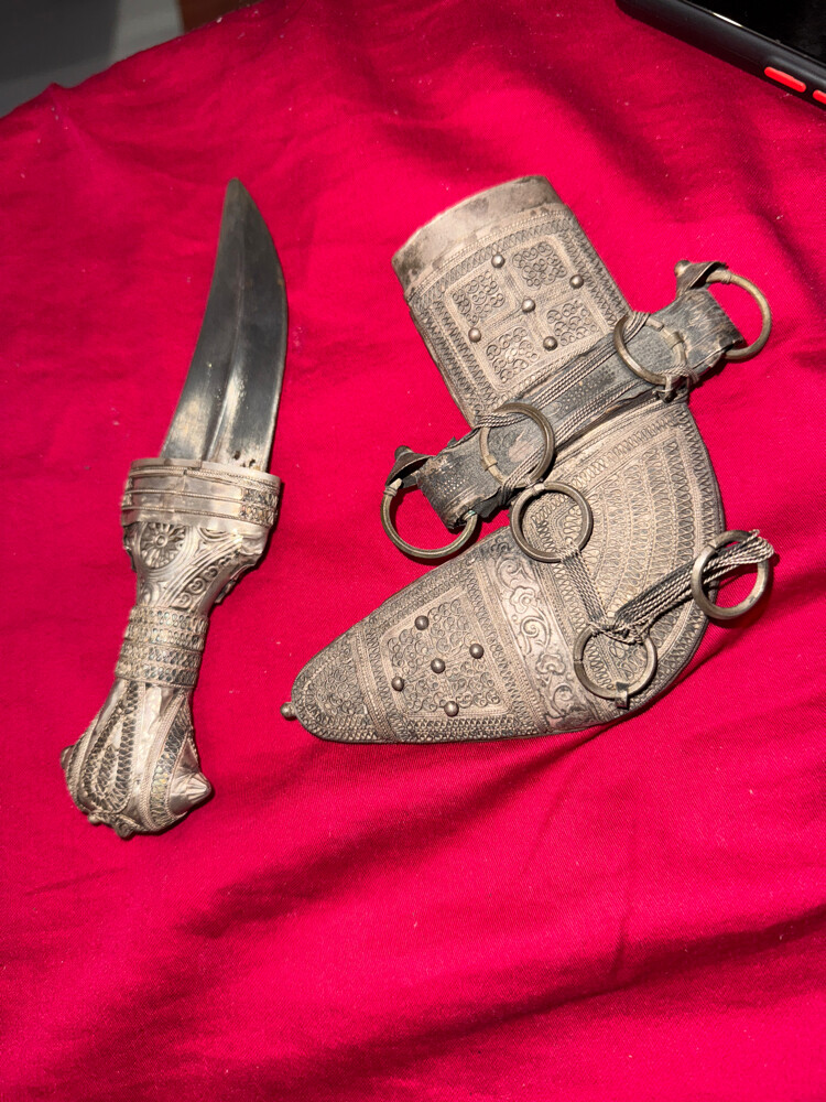  vintage silver Omani Khanjar  - 5