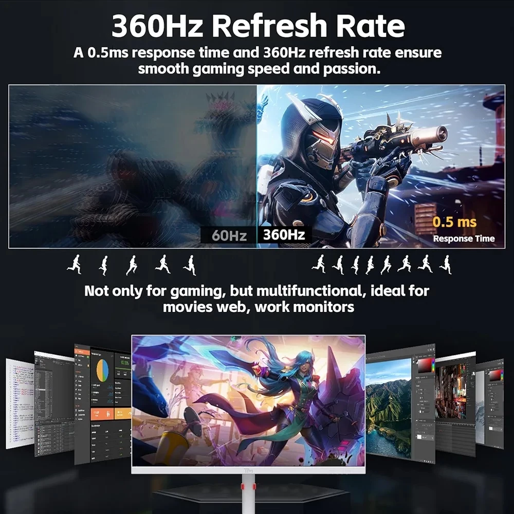Gaming monitor 27inch 360hz white - 5