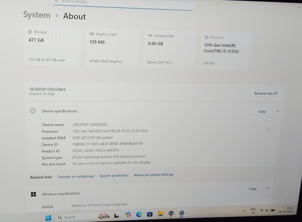 Dell laptop - 4