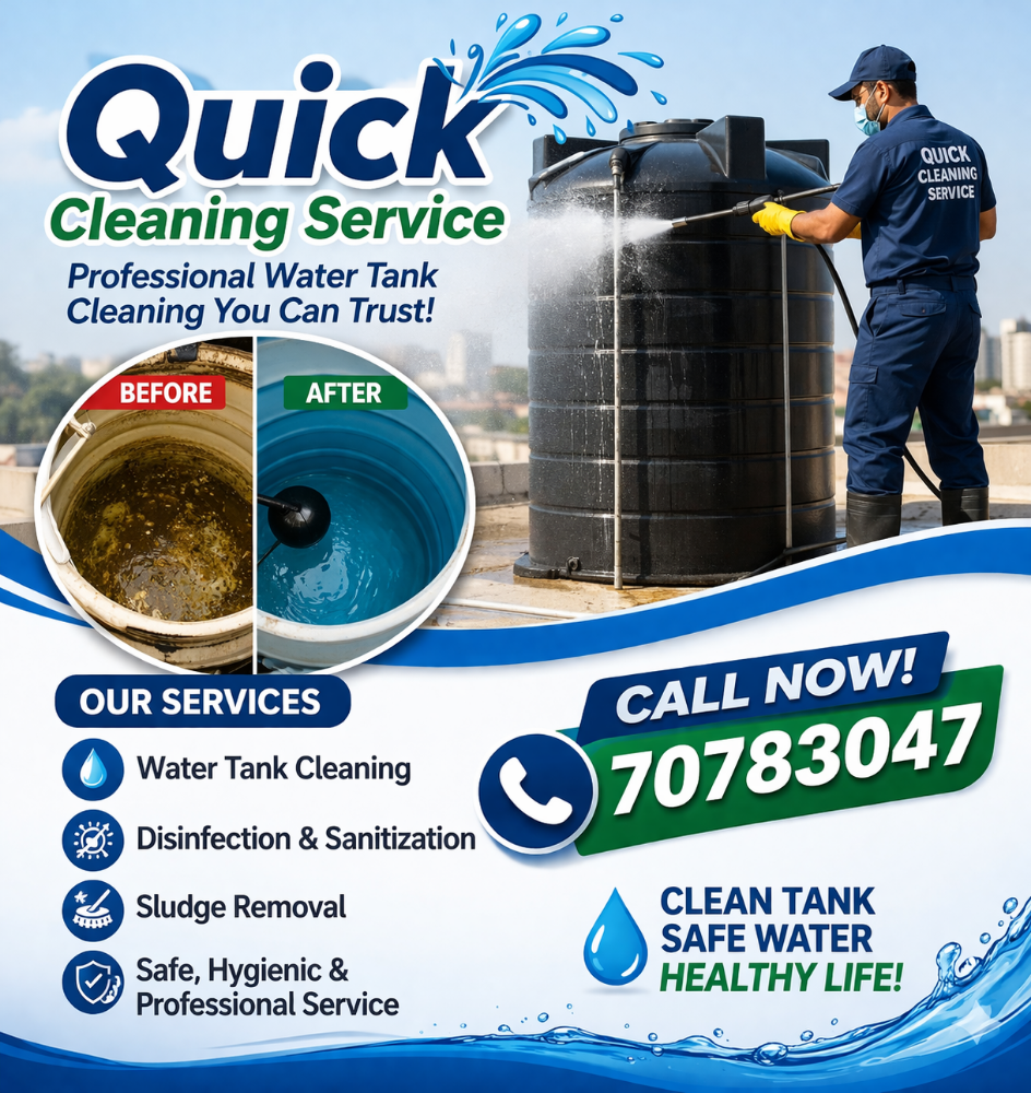 QUICK CLEANING SERVICE
Profession - 1