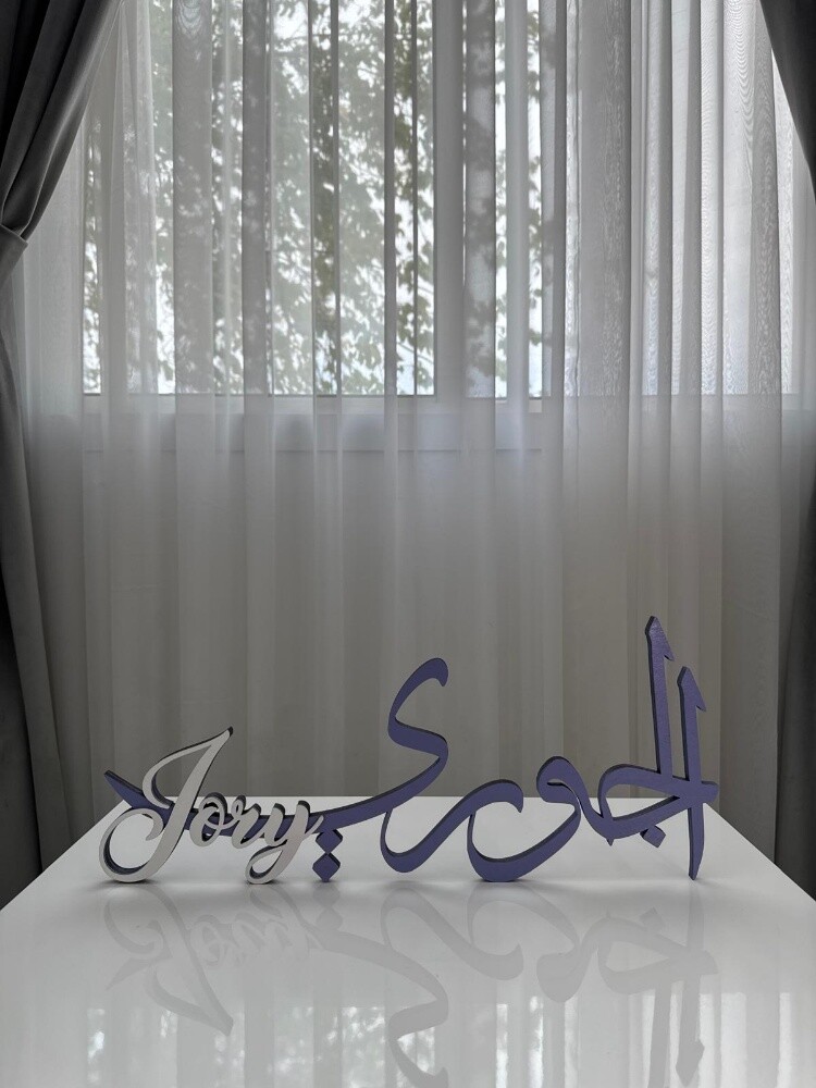customized 3D stand names - 6