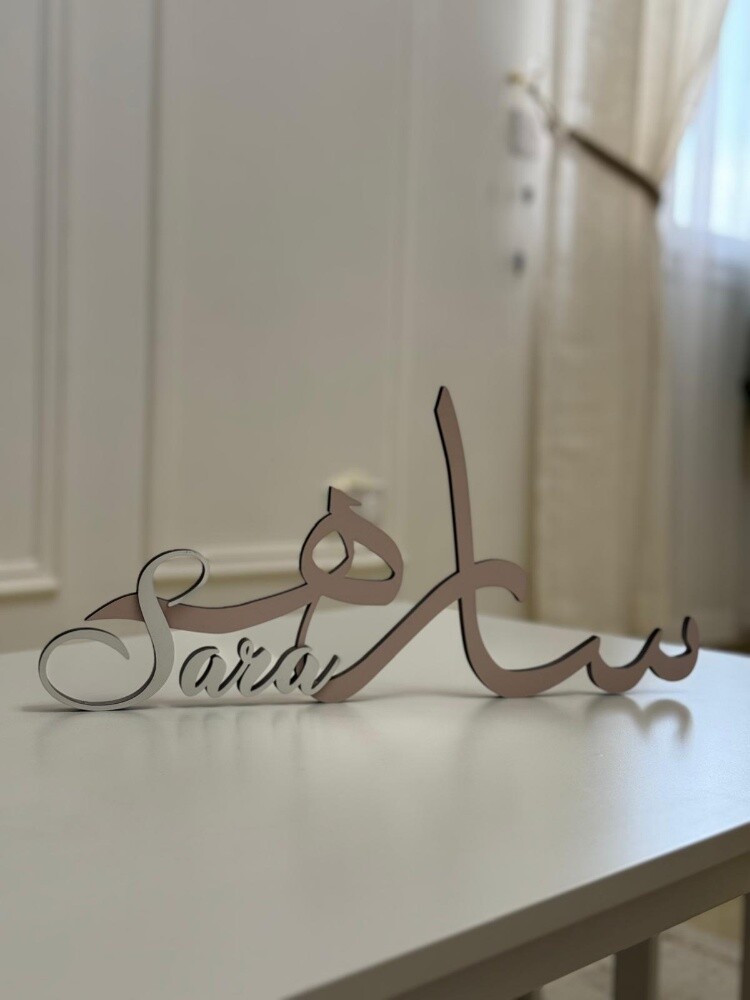 customized 3D stand names - 5