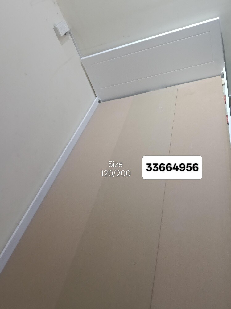 Wooden 120/200 size bed frame - 1
