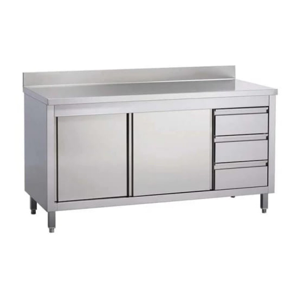 SS Base Cabinet with 3 Drawers - 1