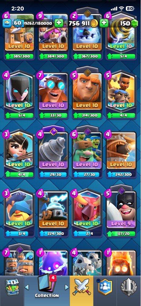 clash royal account - 8