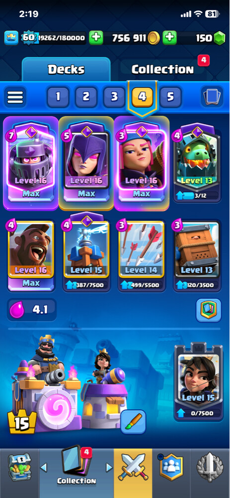 clash royal account - 4