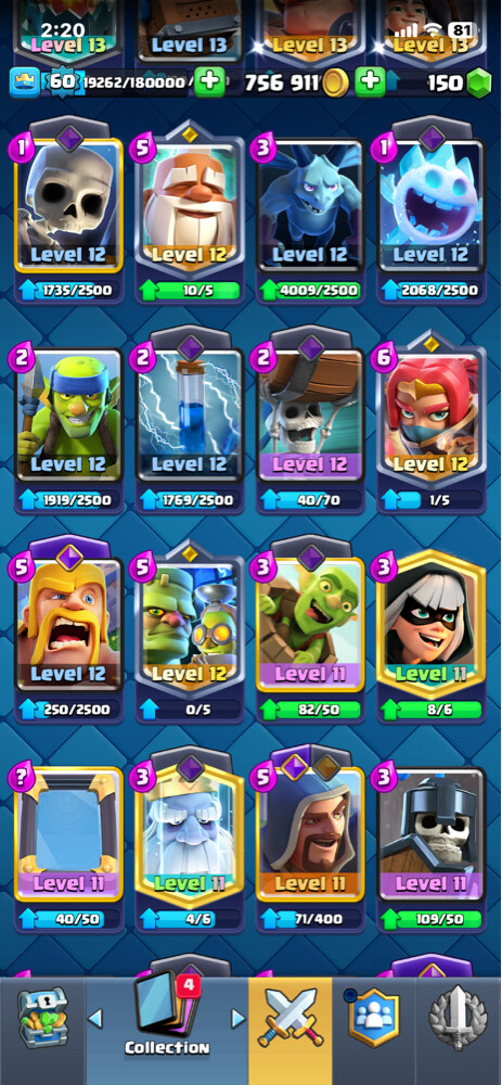 clash royal account - 10