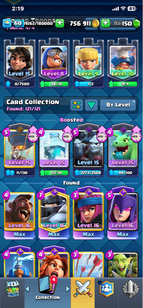 clash royal account - 6