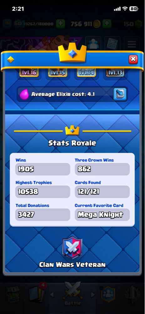 clash royal account - 3