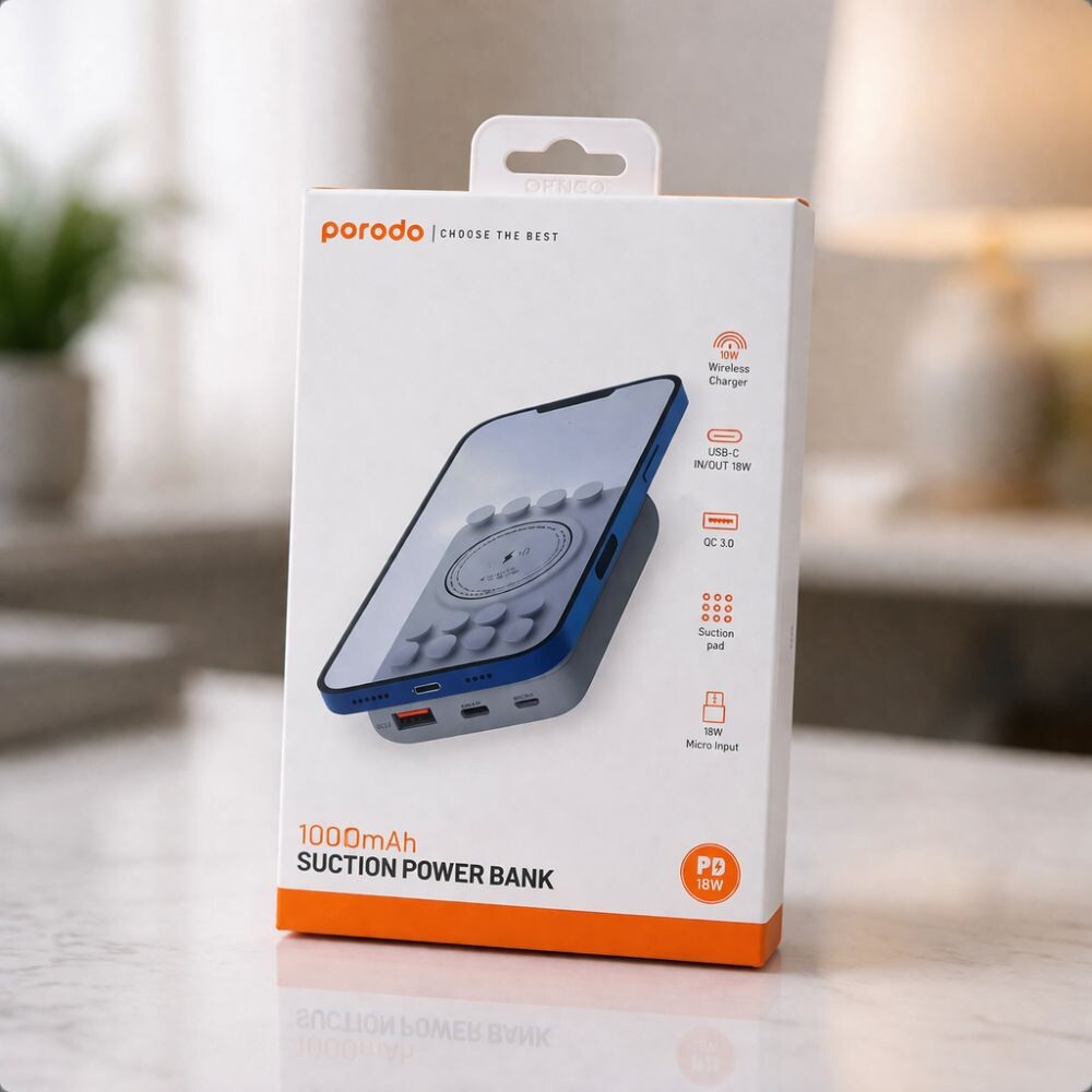 Porodo 10000mah Suction PowerBank - 4