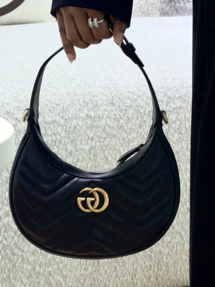 GCC Half-Moon Shaped Mini Bag Black - 4