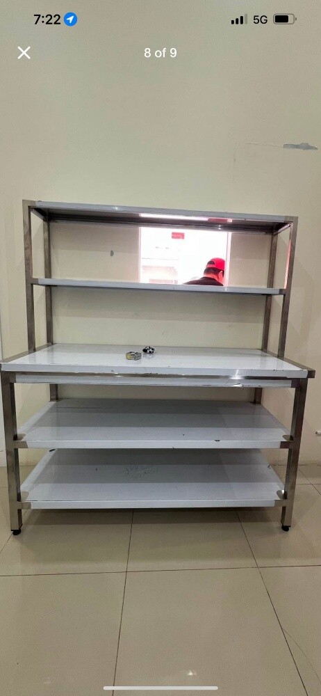 SS Table With 3 Side Cover - 3